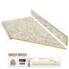 Hampton Bay Wilsonart 8 ft. Laminate Countertop Kit Included in Textured Spring Carnival Granite with Full Wrap Ogee Edge