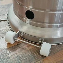 Hampton Bay 48K BTU Stainless Steel Patio Heater with Wheels -Hampton Bay Shop stainless steel hampton bay patio heaters nczh g ss 1f 1000