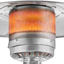 Hampton Bay 48K BTU Stainless Steel Patio Heater with Wheels -Hampton Bay Shop stainless steel hampton bay patio heaters nczh g ss 66 1000