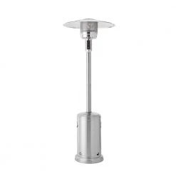 Hampton Bay 48K BTU Stainless Steel Patio Heater with Wheels -Hampton Bay Shop stainless steel hampton bay patio heaters nczh g ss 76 1000