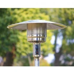 Hampton Bay 48K BTU Stainless Steel Patio Heater with Wheels -Hampton Bay Shop stainless steel hampton bay patio heaters nczh g ss c3 1000