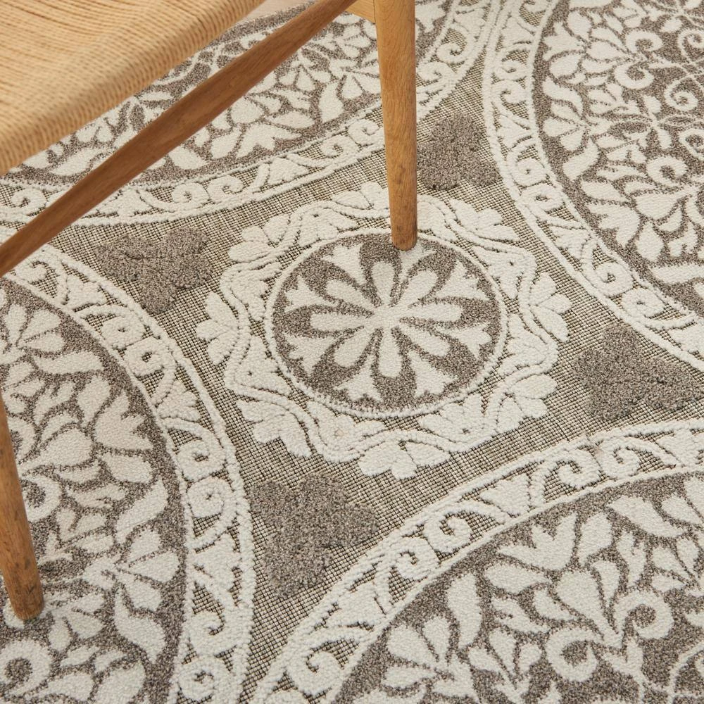Hampton Bay Calobra Taupe 5 ft. x 7 ft. Geometric Modern Indoor/Outdoor Area Rug 7 Hampton Bay Calobra Taupe 5 ft. x 7 ft. Geometric Modern Indoor/Outdoor Area Rug - Image 7
