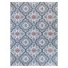 Hampton Bay Star Moroccan Teal/White 8 ft. x 10 ft. Floral Indoor/Outdoor Area Rug