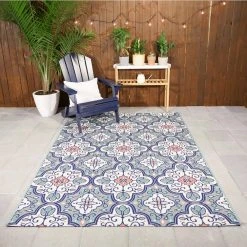 Hampton Bay Star Moroccan 8 ft. x 10 ft. Teal/White Indoor/Outdoor Area Rug 15 Hampton Bay Star Moroccan 8 ft. x 10 ft. Teal/White Indoor/Outdoor Area Rug -Hampton Bay Shop teal white hampton bay outdoor rugs 3090518 31 1000