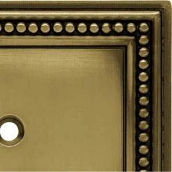 Hampton Bay Beaded Decorative Single Duplex Outlet Cover, Tumbled Antique Brass 10 Hampton Bay Beaded Decorative Single Duplex Outlet Cover, Tumbled Antique Brass -Hampton Bay Shop tumbled antique brass hampton bay outlet wall plates w10103 abt uh 40 1000