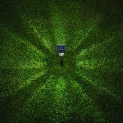 Hampton Bay Oakleigh 16 Lumens Solar 2-Tone Black and Grey LED Landscape Pathway Light Set with Vintage Bulb (6-Pack) -Hampton Bay Shop two tone black and grey hampton bay path lights nxt p7100 04 40 1000