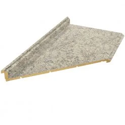 Hampton Bay Wilsonart 10 ft. Laminate Countertop in Textured Typhoon Ice with Full Wrap Ogee Edge