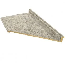 Hampton Bay Wilsonart 10 ft. Laminate Countertop in Textured Typhoon Ice with Full Wrap Ogee Edge