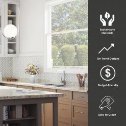 Hampton Bay Wilsonart 10 ft. Laminate Countertop in Textured Typhoon Ice with Full Wrap Ogee Edge -Hampton Bay Shop typhoon ice hampton bay laminate countertops 495252v10rh a0 1000