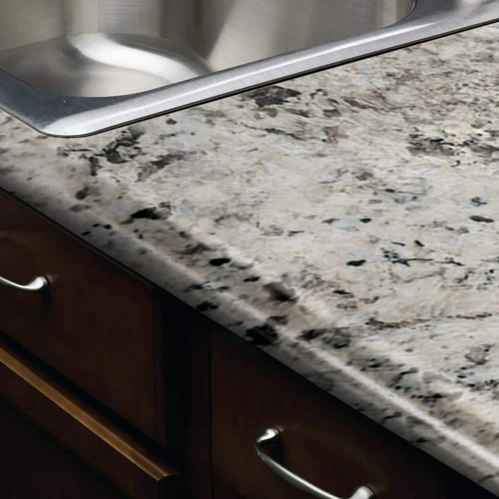 Hampton Bay Wilsonart 6 ft. Laminate Countertop in Textured Typhoon Ice with Full Wrap Ogee Edge 8 Hampton Bay Wilsonart 6 ft. Laminate Countertop in Textured Typhoon Ice with Full Wrap Ogee Edge - Image 8