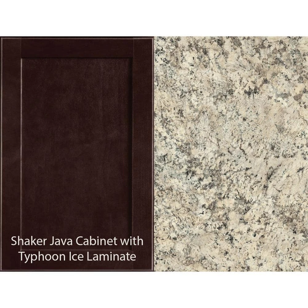 Hampton Bay Wilsonart 6 ft. Laminate Countertop in Textured Typhoon Ice with Full Wrap Ogee Edge 4 Hampton Bay Wilsonart 6 ft. Laminate Countertop in Textured Typhoon Ice with Full Wrap Ogee Edge - Image 4