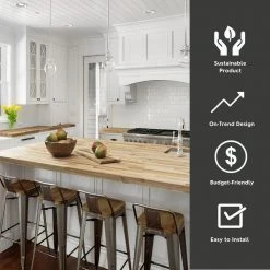 Hampton Bay 4 ft. L x 26 in. D Unfinished Acacia Solid Wood Butcher Block Countertop With Square Edge 16 Hampton Bay 4 ft. L x 26 in. D Unfinished Acacia Solid Wood Butcher Block Countertop With Square Edge -Hampton Bay Shop unfinished acacia hampton bay butcher block countertops ac2550 1d 1000