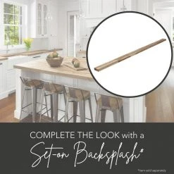 Hampton Bay 4 ft. L x 26 in. D Unfinished Acacia Solid Wood Butcher Block Countertop With Square Edge 20 Hampton Bay 4 ft. L x 26 in. D Unfinished Acacia Solid Wood Butcher Block Countertop With Square Edge -Hampton Bay Shop unfinished acacia hampton bay butcher block countertops ac2550 4f 1000