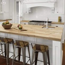 Hampton Bay 4 ft. L x 26 in. D Unfinished Acacia Solid Wood Butcher Block Countertop With Square Edge 23 Hampton Bay 4 ft. L x 26 in. D Unfinished Acacia Solid Wood Butcher Block Countertop With Square Edge -Hampton Bay Shop unfinished acacia hampton bay butcher block countertops ac2550 76 1000