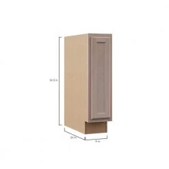 Hampton Bay Hampton Assembled 9x34.5x24 in. Base Cabinet in Unfinished Beech -Hampton Bay Shop unfinished beech hampton bay assembled kitchen cabinets kbf09 uf c3 1000