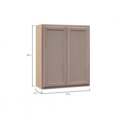 Hampton Bay Hampton Assembled 30 in. x 36 in. x 12 in. Wall Cabinet in Unfinished Beech -Hampton Bay Shop unfinished beech hampton bay assembled kitchen cabinets kw3036 uf c3 1000
