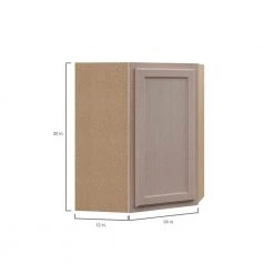 Hampton Bay Hampton Assembled 24x30x12 in. Diagonal Corner Wall Kitchen Cabinet in Unfinished Beech -Hampton Bay Shop unfinished beech hampton bay assembled kitchen cabinets kwd2430 ufdf c3 1000