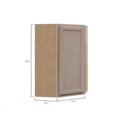 Hampton Bay Hampton Assembled 24x36x12 in. Wall Diagonal Cabinet in Unfinished Beech -Hampton Bay Shop unfinished beech hampton bay assembled kitchen cabinets kwd2436 uf c3 1000