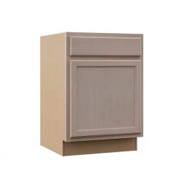 Hampton Bay Hampton Unfinished Recessed Panel Stock Assembled Base Kitchen Cabinet (24 in. x 34.5 in. x 24 in.)