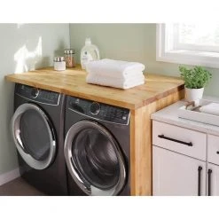 Hampton Bay 6 ft. L x 25 in. D Unfinished Acacia Butcher Block Countertop in With Standard Edge -Hampton Bay Shop unfinished hampton bay butcher block countertops tp ac 002 31 1000