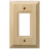Hampton Bay Cabin 1 Gang Rocker Wood Wall Plate - Unfinished