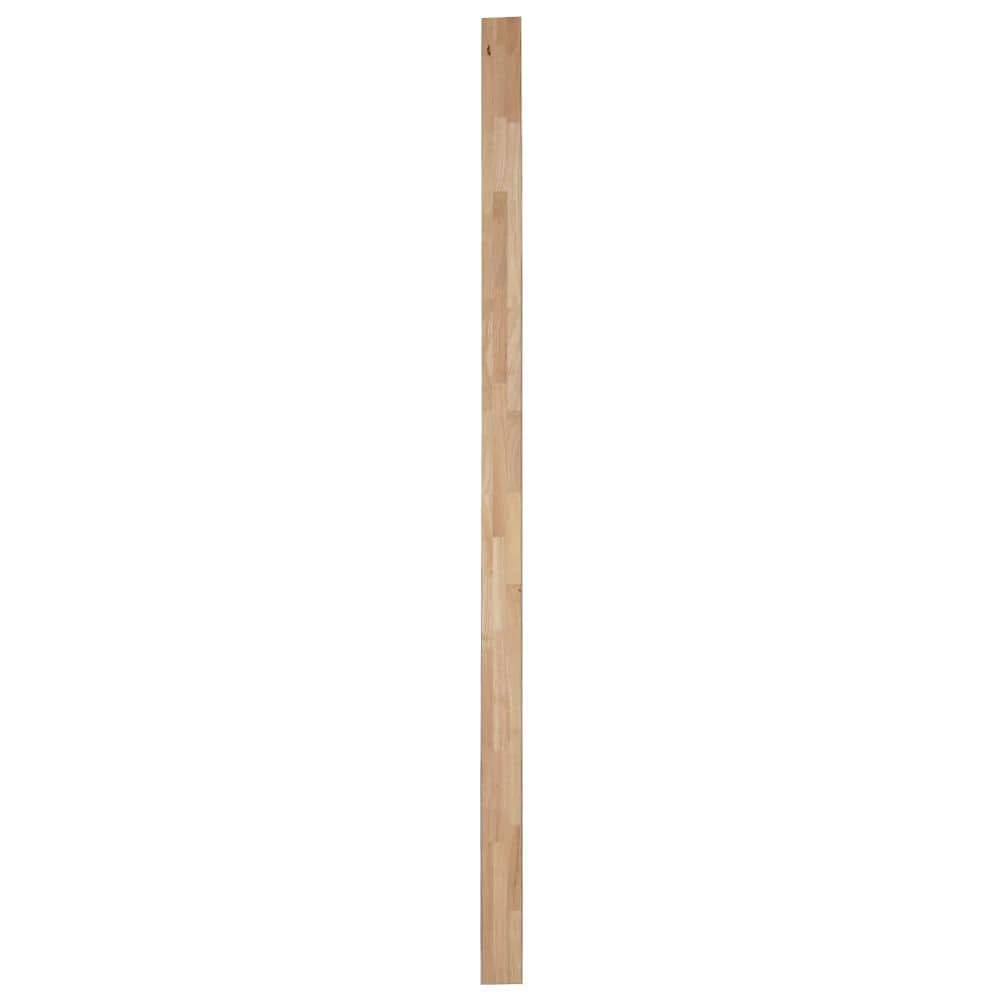 Hampton Bay 8 ft. L x 4 in. D Unfinished Hevea Solid Wood Butcher Block Backsplash Countertop With Square Edge 4 Hampton Bay 8 ft. L x 4 in. D Unfinished Hevea Solid Wood Butcher Block Backsplash Countertop With Square Edge - Image 4