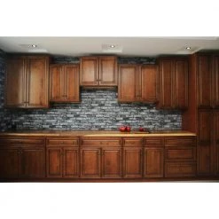 Hampton Bay 4 ft. L x 25 in. D Finished Saman Solid Wood Butcher Block Countertop With Live Edge -Hampton Bay Shop uv finish hampton bay butcher block countertops saman 4ft 44 1000