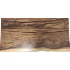 Hampton Bay 4 ft. L x 25 in. D Finished Saman Solid Wood Butcher Block Countertop With Live Edge