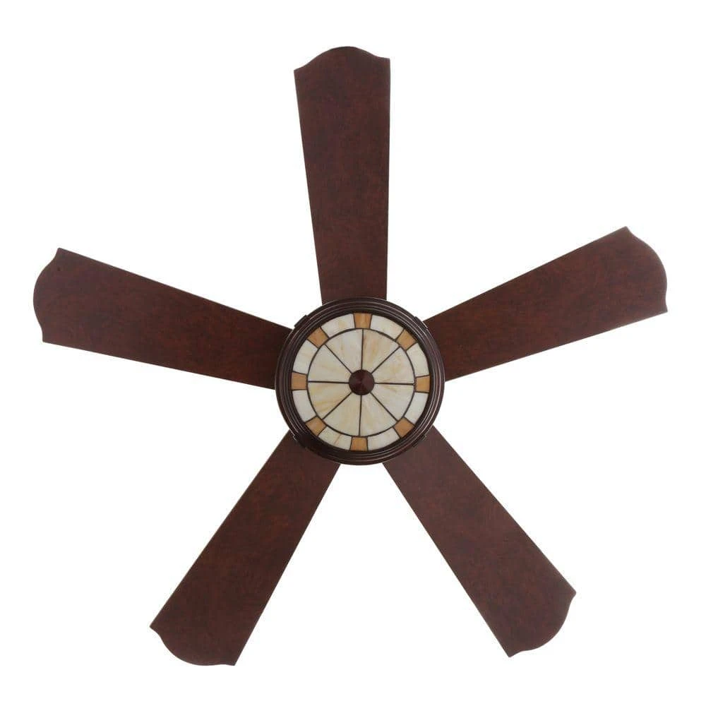 Hampton Bay Savona 52 in. LED Weathered Bronze Ceiling Fan with Light and Remote Control 5 Hampton Bay Savona 52 in. LED Weathered Bronze Ceiling Fan with Light and Remote Control - Image 5