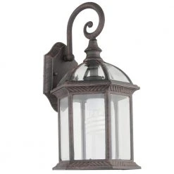 Hampton Bay Wickford 1-Light Weathered Bronze Outdoor Wall Lantern Sconce (2-Pack) -Hampton Bay Shop weathered bronze hampton bay outdoor sconces 7072 2rt a0 1000