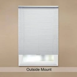 Hampton Bay Aluminum True to size 63x60 Cordless Aluminum with [Slat/vane width (1 in.) -Hampton Bay Shop white hampton bay aluminum mini blinds 3589404 66 1000