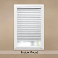 Hampton Bay Aluminum True to size 65x48 Cordless Aluminum with [Slat/vane width (1 in.) -Hampton Bay Shop white hampton bay aluminum mini blinds 3589445 77 1000