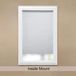 Hampton Bay Aluminum True to size 47x48 Cordless Aluminum with [Slat/vane width (1 in.) -Hampton Bay Shop white hampton bay aluminum mini blinds 3589447 77 1000