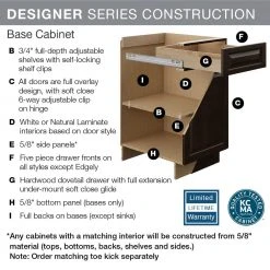 Hampton Bay Designer Series Edgeley Assembled 30x34.5x23.75 in. Base Kitchen Cabinet in White -Hampton Bay Shop white hampton bay assembled kitchen cabinets b30 edwh c3 1000
