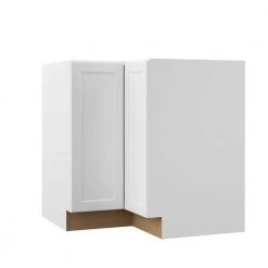 Hampton Bay Designer Series Melvern Assembled 36x34.5x20.25 in. EZ Reach Corner Base Kitchen Cabinet in White