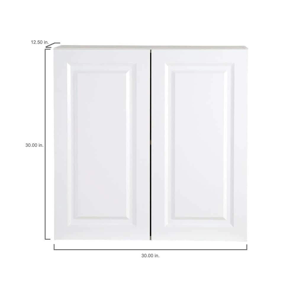 Hampton Bay Benton Assembled 30x30x12 in. Wall Cabinet in White 8 Hampton Bay Benton Assembled 30x30x12 in. Wall Cabinet in White - Image 8