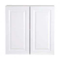 Hampton Bay Benton Assembled 30x30x12 in. Wall Cabinet in White
