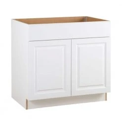 Hampton Bay Benton Assembled 36x34.5x24 in. Sink Base Cabinet with False Drawer Front in White 17 Hampton Bay Benton Assembled 36x34.5x24 in. Sink Base Cabinet with False Drawer Front in White -Hampton Bay Shop white hampton bay assembled kitchen cabinets bt3635s wh 4f 1000