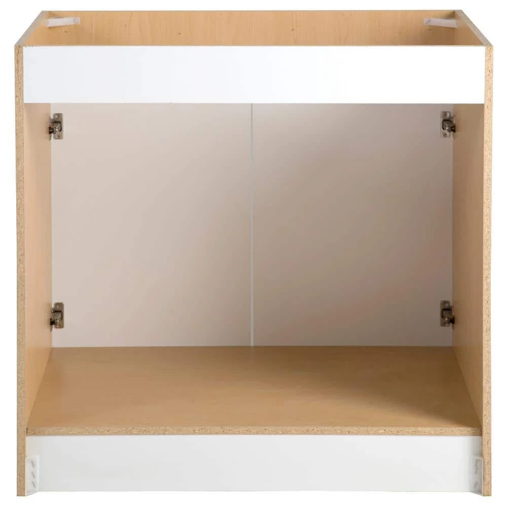 Hampton Bay Benton Assembled 36x34.5x24 in. Sink Base Cabinet with False Drawer Front in White 5 Hampton Bay Benton Assembled 36x34.5x24 in. Sink Base Cabinet with False Drawer Front in White - Image 5