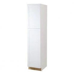 Hampton Bay Cambridge Shaker Assembled 18x84x24 in. Pantry/Utility Cabinet with 2 Soft Close Doors in White -Hampton Bay Shop white hampton bay assembled kitchen cabinets cm1884p wh 4f 1000