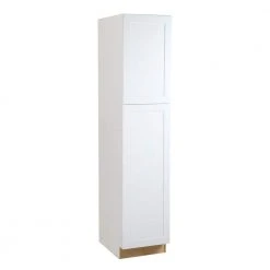 Hampton Bay Cambridge Shaker Assembled 18x84x24 in. Pantry/Utility Cabinet with 2 Soft Close Doors in White -Hampton Bay Shop white hampton bay assembled kitchen cabinets cm1884p wh c3 1000