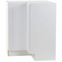 Hampton Bay Cambridge Shaker Assembled 27.6x34.5x27.6 in. Lazy Susan Corner Base Cabinet with 2 Soft Close Doors in White -Hampton Bay Shop white hampton bay assembled kitchen cabinets cm2835c wh c3 1000