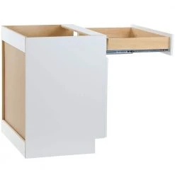 Hampton Bay Cambridge White Plywood Shaker Stock Assembled Base Cabinet with Soft Close Drawer & Doors (30 in.x34.5 in.x24.5 in.) -Hampton Bay Shop white hampton bay assembled kitchen cabinets cm3035b wh 4f 1000