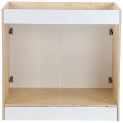 Hampton Bay Cambridge White Plywood Shaker Assembled Sink Base Cabinet with False Drawer Front & Soft Close Doors (36x34.5x24.5 in.) -Hampton Bay Shop white hampton bay assembled kitchen cabinets cm3635s wh 66 1000