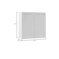 Hampton Bay Designer Series Melvern Assembled 30x30x12 in. Wall Kitchen Cabinet in White -Hampton Bay Shop white hampton bay assembled kitchen cabinets w3030 mlwh 77 1000