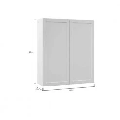 Hampton Bay Designer Series Melvern Assembled 36x42x12 in. Wall Kitchen Cabinet in White -Hampton Bay Shop white hampton bay assembled kitchen cabinets w3642 mlwh 77 1000