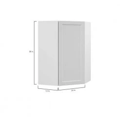 Hampton Bay Designer Series Melvern Assembled 24x36x12.25 in. Diagonal Wall Kitchen Cabinet in White -Hampton Bay Shop white hampton bay assembled kitchen cabinets wc2436 mlwh 77 1000