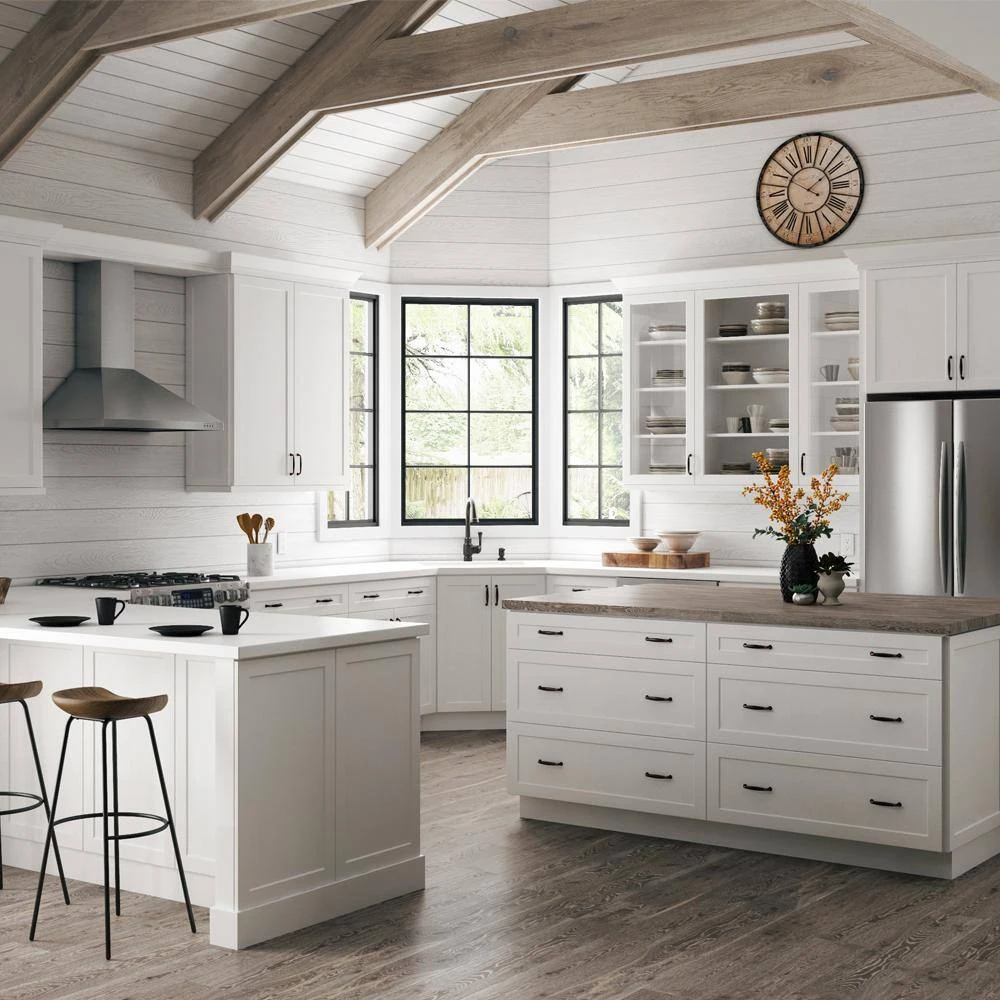Hampton Bay Designer Series Melvern Assembled 30x42x12 in. Wall Open Shelf Kitchen Cabinet in White 10 Hampton Bay Designer Series Melvern Assembled 30x42x12 in. Wall Open Shelf Kitchen Cabinet in White - Image 10
