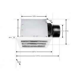 Hampton Bay 80 CFM Ceiling Mount Roomside Installation Bathroom Exhaust Fan -Hampton Bay Shop white hampton bay bath fans bpt13 14d c3 1000