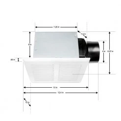 Hampton Bay 80 CFM Ceiling Mount Room Side Installation Heavy-Duty Bathroom Exhaust Fan 11 Hampton Bay 80 CFM Ceiling Mount Room Side Installation Heavy-Duty Bathroom Exhaust Fan -Hampton Bay Shop white hampton bay bath fans bpt13 14mg c3 1000